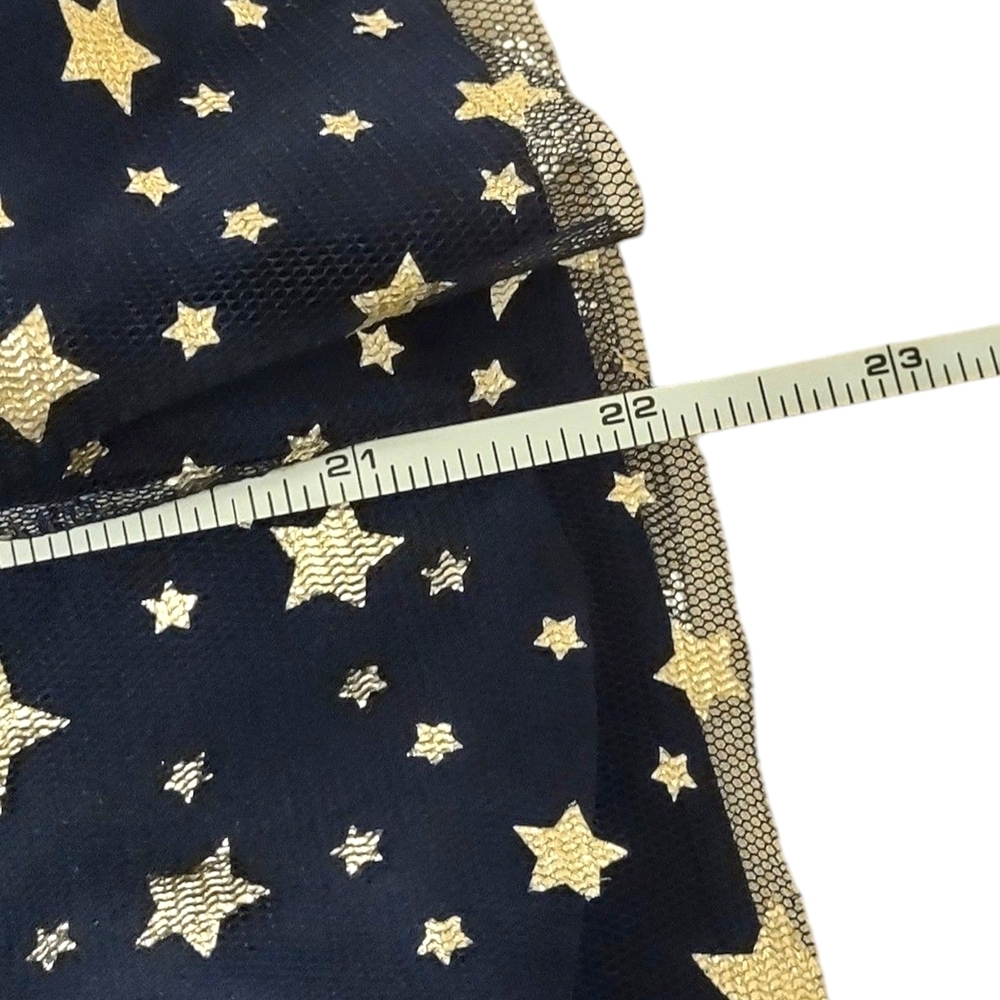 MIA & MIMI GIRLS 3T FIT & FLARE SLEEVELESS DRESS NAVY BLUE GOLD STAR PRINT NWOT - Picture 9 of 9